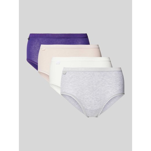 Figi z elastycznym pasem w zestawie 4 szt. model ‘BASIC’ ze sklepu Peek&Cloppenburg  w kategorii Majtki damskie - zdjęcie 173629254