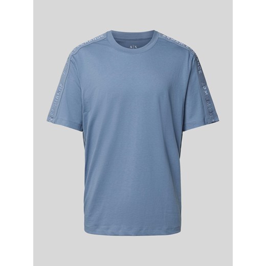 T-shirt z detalami z logo ze sklepu Peek&Cloppenburg  w kategorii T-shirty męskie - zdjęcie 173629423