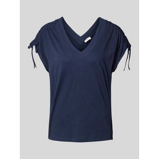 T-shirt z dekoltem w serek ze sklepu Peek&Cloppenburg  w kategorii Bluzki damskie - zdjęcie 173629442