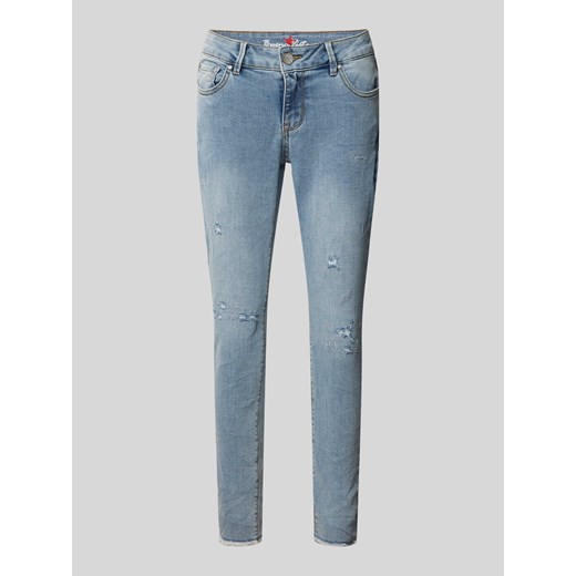 Jeansy o skróconym kroju slim fit model ‘Italy’ ze sklepu Peek&Cloppenburg  w kategorii Jeansy damskie - zdjęcie 173629524
