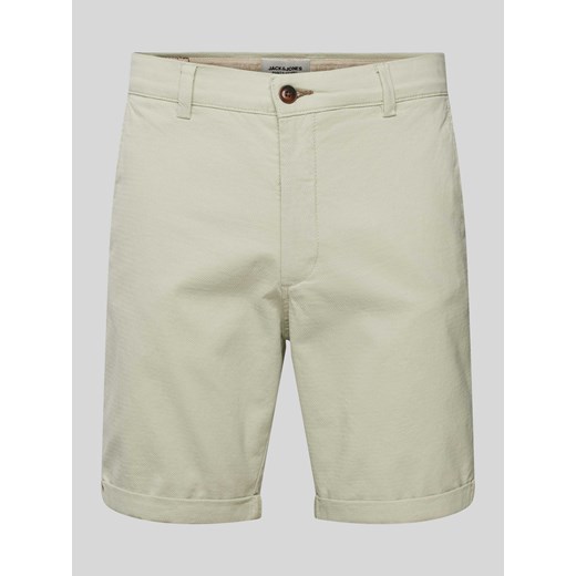 Bermudy o kroju regular fit z fakturowanym wzorem model ‘FURY’ ze sklepu Peek&Cloppenburg  w kategorii Spodenki męskie - zdjęcie 173629762