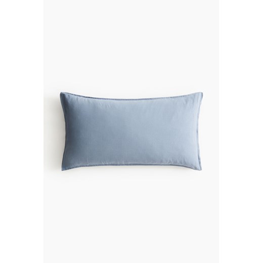 H & M - Sprana poszewka na poduszkę zawierająca len - Niebieski ze sklepu H&M w kategorii Poszewki na poduszki - zdjęcie 173629974
