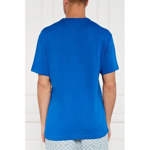 T-shirt męski niebieski Tommy Jeans casual