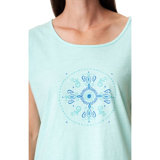 Key bawełniana piżama damska z Kołem Życia, Kolor turkusowo-niebieski, Rozmiar Key XL Intymna
