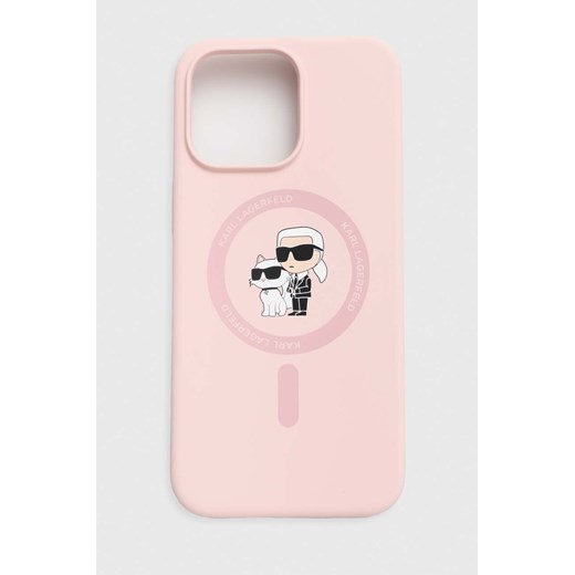 Karl Lagerfeld etui na telefon iPhone 15 Pro Max 6.7 kolor różowy Karl Lagerfeld One size ANSWEAR.com