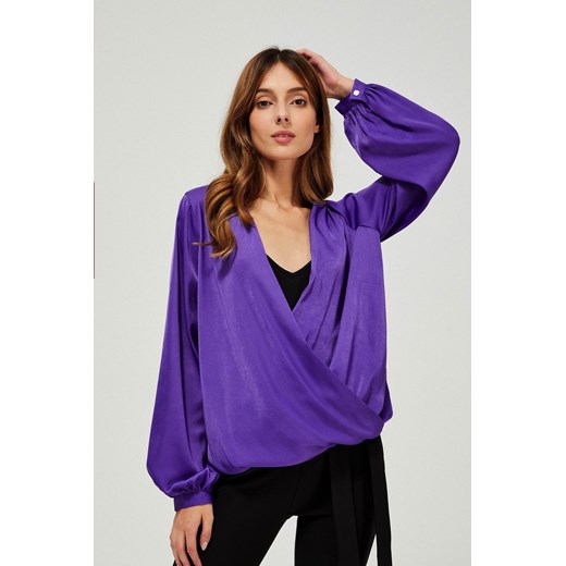 Koszula z głębokim dekoltem M Moodo.pl wyprzedaż