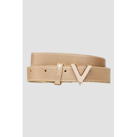 VALENTINO Złoty damski pasek Divina, Rozmiar M ze sklepu outfit.pl w kategorii Paski damskie - zdjęcie 173636302