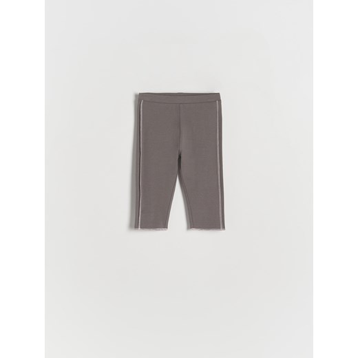 Reserved - Krótkie legginsy - ciemnoszary ze sklepu Reserved w kategorii Spodnie i półśpiochy - zdjęcie 173637310