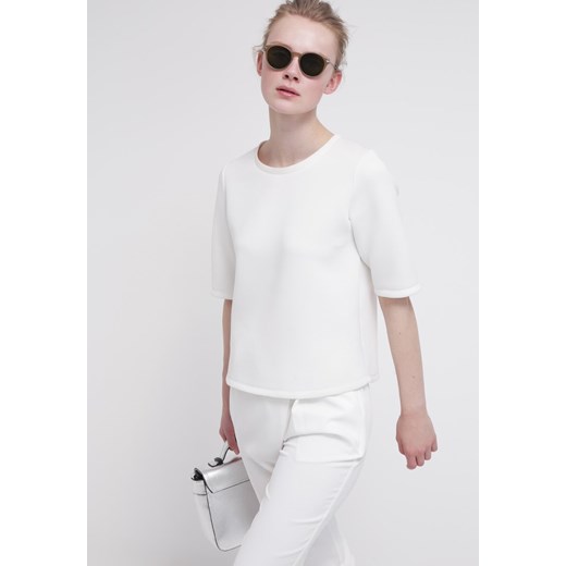New Look Spodnie materiałowe white zalando  mat