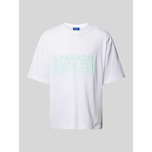 T-shirt o kroju oversized z nadrukiem z logo ze sklepu Peek&Cloppenburg  w kategorii T-shirty męskie - zdjęcie 173638432
