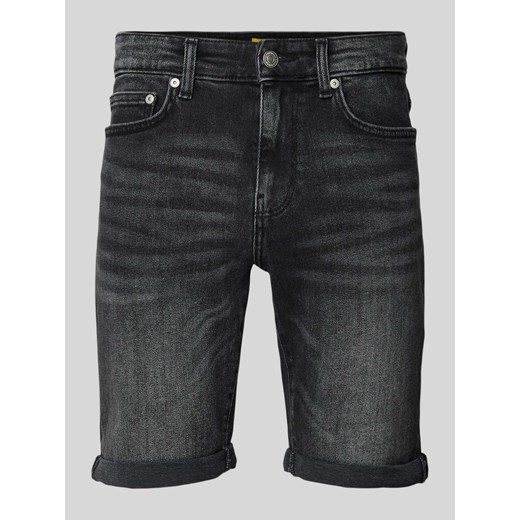 Szorty jeansowe o kroju slim fit z 5 kieszeniami model ‘PLY’ ze sklepu Peek&Cloppenburg  w kategorii Spodenki męskie - zdjęcie 173638433