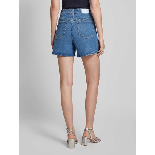 Szorty jeansowe z wysokim stanem i obszyciem kamieniami stras model ‘CONNELLY’ Yas XL Peek&Cloppenburg
