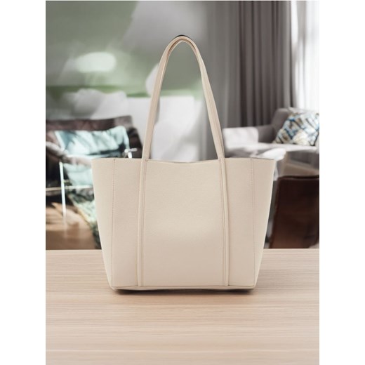 Sinsay - Torba shopper - kremowy Sinsay One Size Sinsay