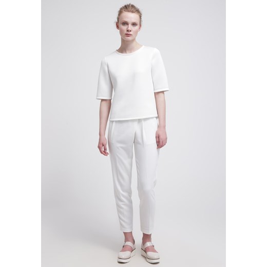 New Look Spodnie materiałowe white zalando  Odzież