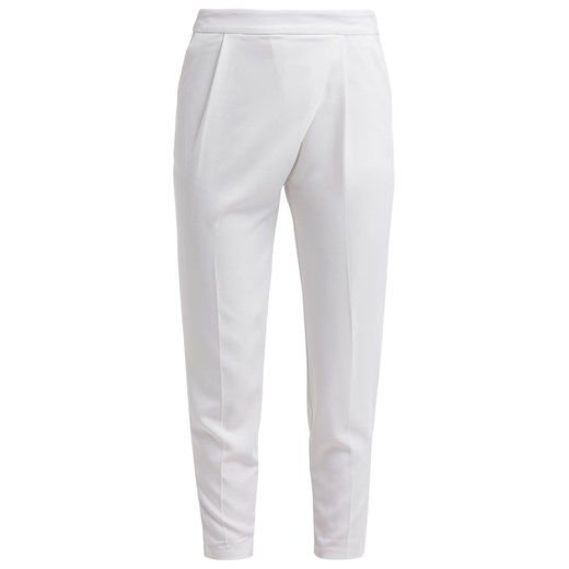 New Look Spodnie materiałowe white zalando  abstrakcyjne wzory
