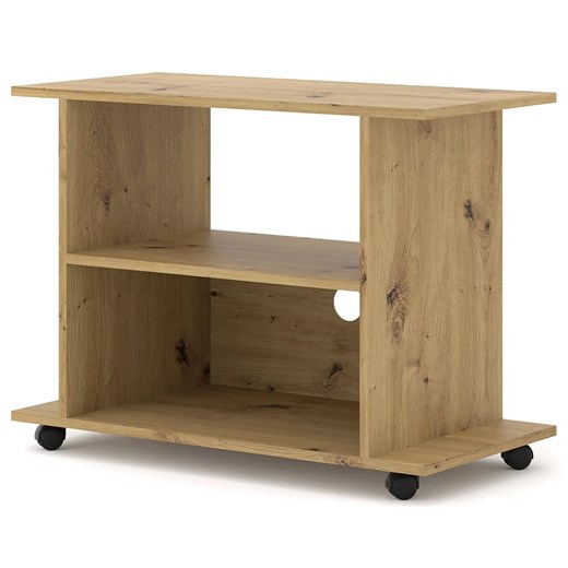 Mobilna Szafka Pod Tv Dąb Artisan C2-E87 ze sklepu Edinos.pl w kategorii Szafki RTV - zdjęcie 173643022