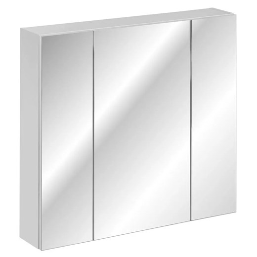 Biała szafka łazienkowa z lustrem - Vimi 4X 80 cm ze sklepu Edinos.pl w kategorii Szafki i regały łazienkowe - zdjęcie 173643233