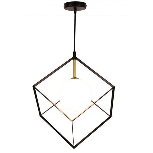 Czarno-złota lampa nowoczesna - 5X K130 M1-H85 ze sklepu Edinos.pl w kategorii Lampy wiszące - zdjęcie 173643742