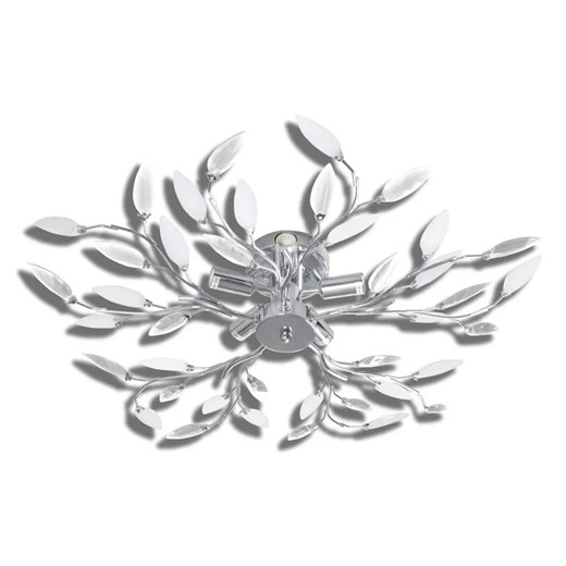 Biała lampa sufitowa w kształcie liści - 14X E996 H5-T49 ze sklepu Edinos.pl w kategorii Lampy sufitowe - zdjęcie 173643802