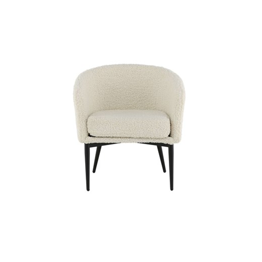 H & M - Fluffy Armchair - Biały ze sklepu H&M w kategorii Fotele - zdjęcie 173647304