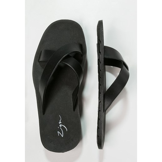 Zign Sandały kąpielowe black zalando  bez wzorów/nadruków