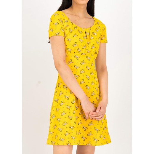 Sukienka żółta Blutsgeschwister mini casualowa 