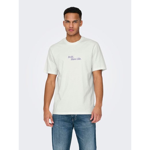 ONLY &amp; SONS Koszulka w kolorze białym ze sklepu Limango Polska w kategorii T-shirty męskie - zdjęcie 173649473
