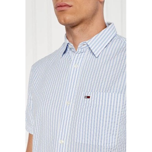 Koszula męska Tommy Jeans bawełniana na wiosnę