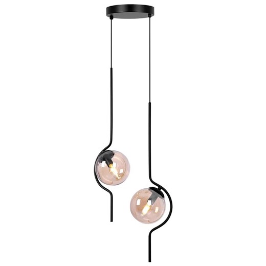 Bursztynowa designerska lampa wisząca - 3X A473 H0-B17 ze sklepu Edinos.pl w kategorii Lampy wiszące - zdjęcie 173652474