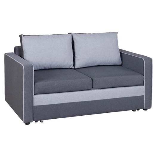 Popielata rozkładana sofa z pojemnikiem - Irlo ze sklepu Edinos.pl w kategorii Sofy i kanapy - zdjęcie 173652551