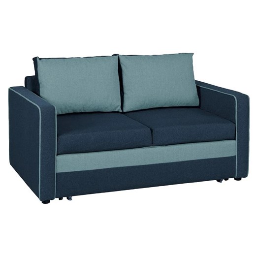 Granatowo-niebieska sofa z pojemnikiem - Irlo ze sklepu Edinos.pl w kategorii Sofy i kanapy - zdjęcie 173652563