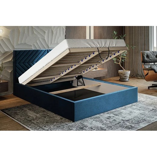 Tapicerowane łóżko 140x200 Clemont 3X - 36 kolorów Elior One Size Edinos.pl