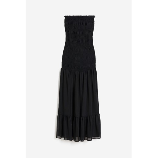 H & M - Sukienka bandeau z elastycznym marszczeniem - Czarny H & M M H&M