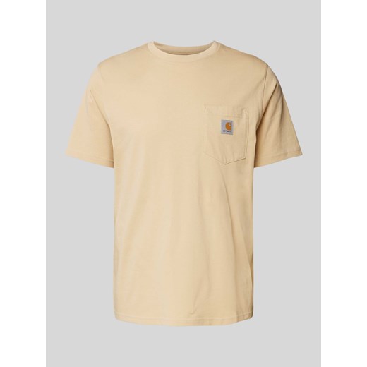 T-shirt z naszywką z logo model ‘POCKET’ ze sklepu Peek&Cloppenburg  w kategorii T-shirty męskie - zdjęcie 173660251