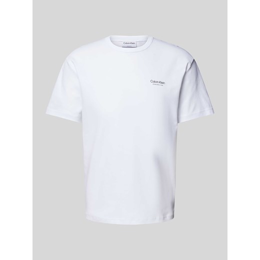 T-shirt z nadrukiem z logo ze sklepu Peek&Cloppenburg  w kategorii T-shirty męskie - zdjęcie 173660304