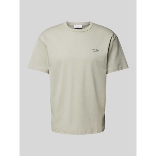 T-shirt z nadrukiem z logo ze sklepu Peek&Cloppenburg  w kategorii T-shirty męskie - zdjęcie 173660490