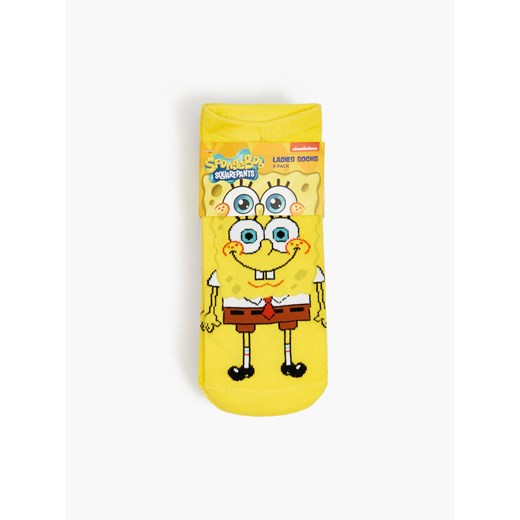 Cropp - 3 pack skarpetek SpongeBob - wielobarwny Cropp 39-41 Cropp wyprzedaż