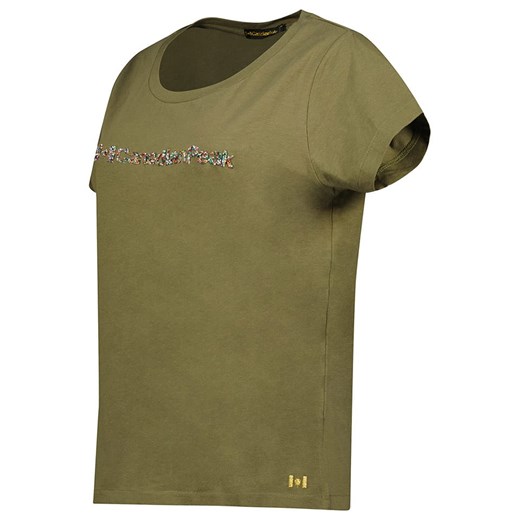 Bluzka damska zielona Canadian Peak z okrągłym dekoltem 