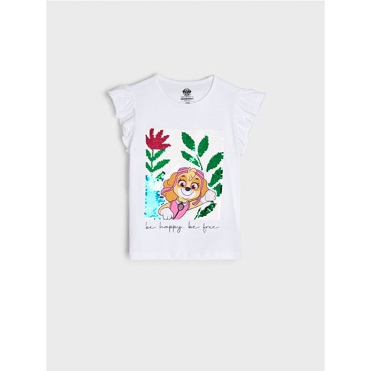 Sinsay - Koszulka Psi Patrol - biały ze sklepu Sinsay w kategorii Bluzki dziewczęce - zdjęcie 173664283