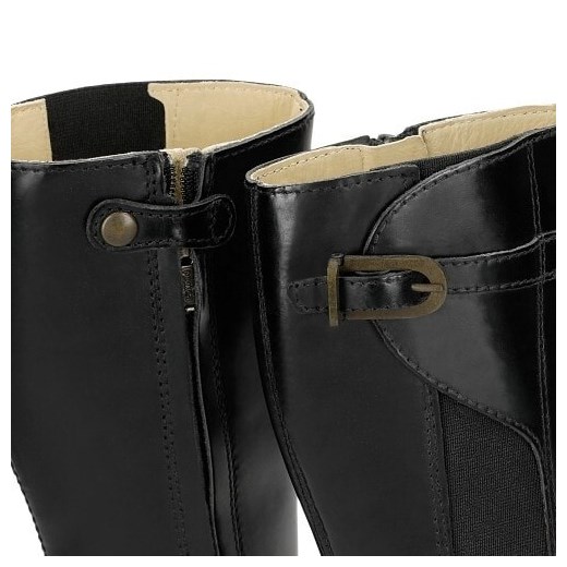 Kozaki Bartek T-Blanche/pat/bla Ii, Dla Dziewcząt, Czarny 31 promocyjna cena Wojas