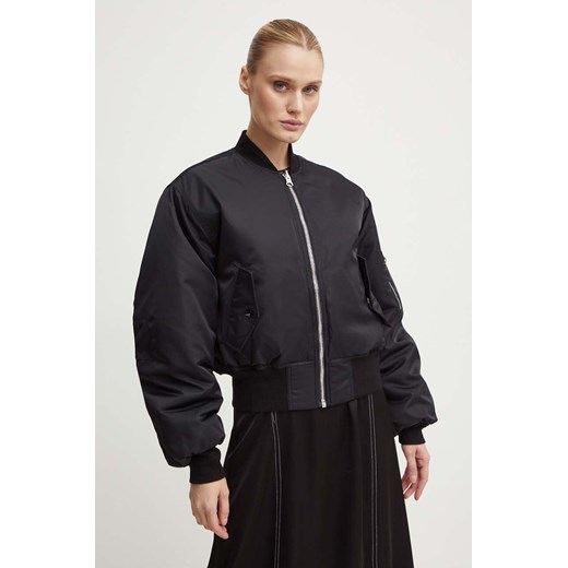 Day Birger et Mikkelsen kurtka bomber Baldur - Heavy Nylon damski kolor czarny zimowa DAY65243202 ze sklepu ANSWEAR.com w kategorii Kurtki damskie - zdjęcie 173668952
