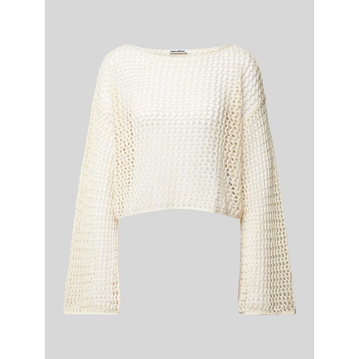 Sweter z dzianiny z ażurowym wzorem ze sklepu Peek&Cloppenburg  w kategorii Swetry damskie - zdjęcie 173671530
