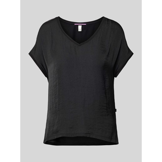 T-shirt z dekoltem w zaokrąglony serek ze sklepu Peek&Cloppenburg  w kategorii Bluzki damskie - zdjęcie 173671583