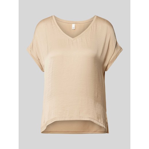 T-shirt z dekoltem w zaokrąglony serek ze sklepu Peek&Cloppenburg  w kategorii Bluzki damskie - zdjęcie 173672100
