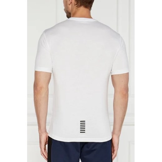 T-shirt męski biały Emporio Armani casual z krótkim rękawem