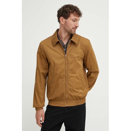 A.P.C. kurtka blouson gilbert męska kolor brązowy przejściowa COGXS-H02922 ze sklepu ANSWEAR.com w kategorii Kurtki męskie - zdjęcie 173679071