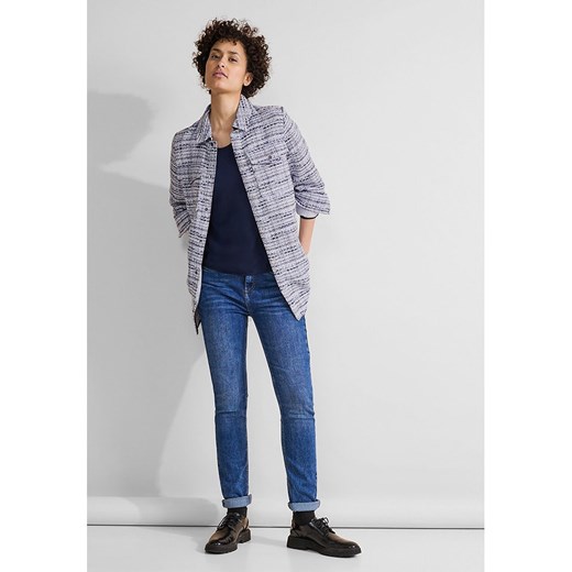 Street One kurtka damska bez kaptura z poliestru szara krótka 