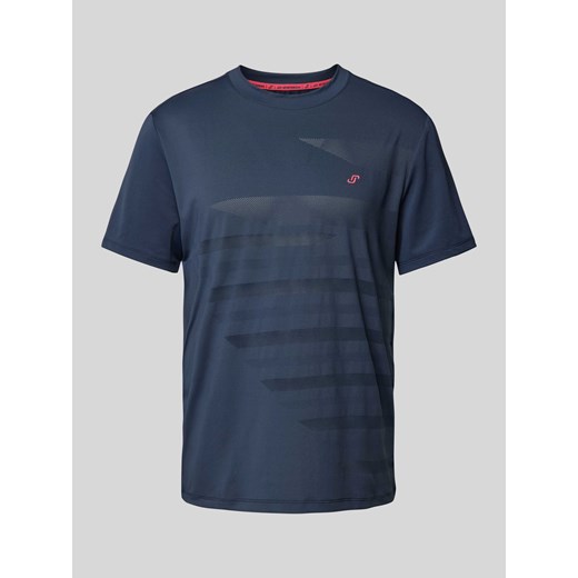 T-shirt z okrągłym dekoltem i detalem z logo ze sklepu Peek&Cloppenburg  w kategorii T-shirty męskie - zdjęcie 173688132