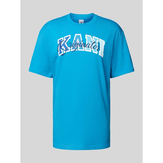 T-shirt z nadrukiem z logo model ‘Serif’ ze sklepu Peek&Cloppenburg  w kategorii T-shirty męskie - zdjęcie 173688141