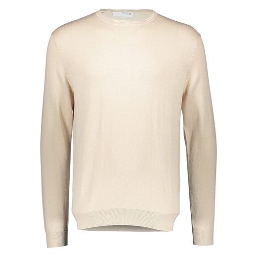 SELECTED HOMME Sweter w kolorze beżowym ze sklepu Limango Polska w kategorii Swetry męskie - zdjęcie 173688892